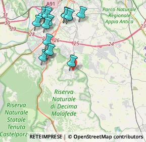 Mappa Via Giolito Dè Ferrari, 00128 Selcetta RM, Italia (4.81667)