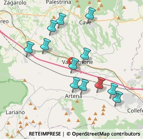 Mappa Via Aldo Moro, 00038 Valmontone RM, Italia (4.01667)