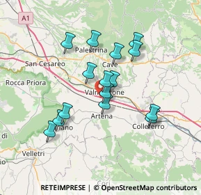 Mappa Via Aldo Moro, 00038 Valmontone RM, Italia (6.388)