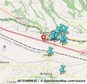 Mappa Via Aldo Moro, 00038 Valmontone RM, Italia (1.88909)