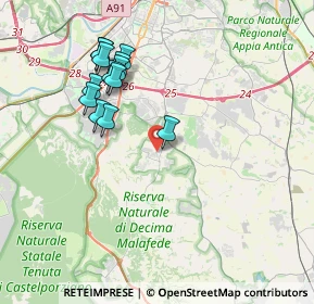 Mappa Via Italo Torsiello, 00128 Selcetta RM, Italia (3.93615)