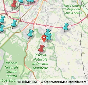 Mappa Via Italo Torsiello, 00128 Selcetta RM, Italia (6.11643)