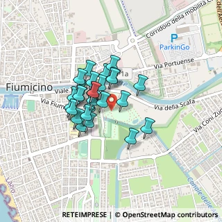 Mappa Via Giulio Roma, 00054 Fiumicino RM, Italia (0.30741)