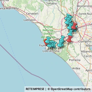 Mappa Via Giorgio Martucciello, 00054 Fiumicino RM, Italia (16.88)