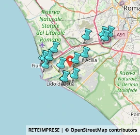 Mappa Via Carlo Maria Rosini, 00119 Roma RM, Italia (5.77467)