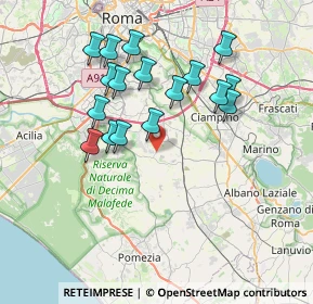 Mappa Via di Torre Sant'Anastasia, 00134 Roma RM, Italia (7.33059)