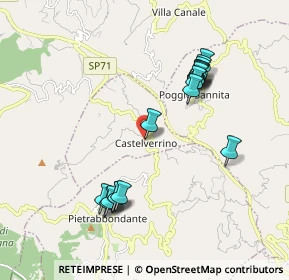 Mappa Via Frainile, 86080 Castelverrino IS, Italia (2.438)