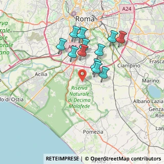 Mappa Via Pier Carlo Boggio, 00128 Selcetta RM, Italia (6.535)