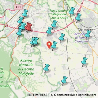 Mappa Via Parona Corrado, 00134 Roma RM, Italia (5.0605)