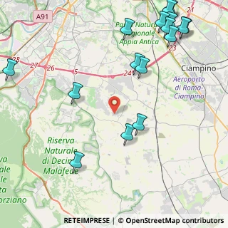 Mappa Via Parona Corrado, 00134 Roma RM, Italia (6.31118)