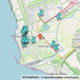 Mappa Via Carlo Emanuele Buscaglia, 00054 Fiumicino RM, Italia (2.0355)