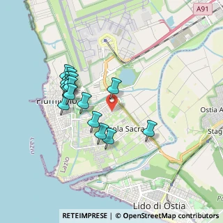 Mappa Via Carlo Emanuele Buscaglia, 00054 Fiumicino RM, Italia (1.73667)