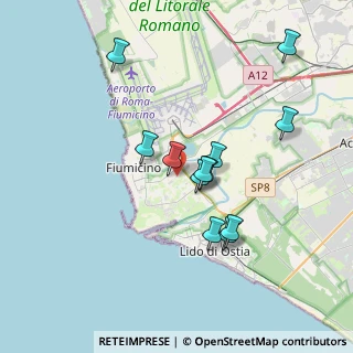 Mappa Via Carlo Emanuele Buscaglia, 00054 Fiumicino RM, Italia (3.4575)