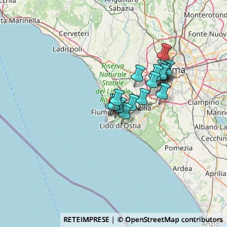 Mappa Via Carlo Emanuele Buscaglia, 00054 Fiumicino RM, Italia (10.87529)