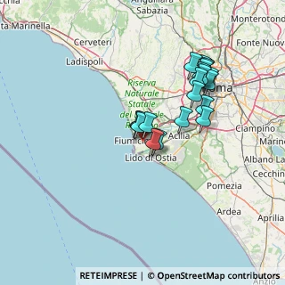 Mappa Via Carlo Emanuele Buscaglia, 00054 Fiumicino RM, Italia (13.3795)