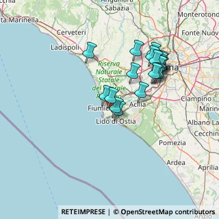Mappa Via Carlo Emanuele Buscaglia, 00054 Fiumicino RM, Italia (14.569)