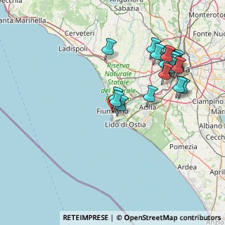 Mappa Via Carlo Fecia di Cossato, 00054 Fiumicino RM, Italia (17.694)