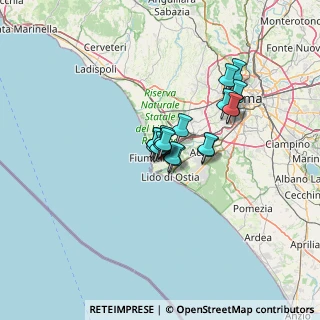 Mappa Via L. Silva, 00054 Fiumicino RM, Italia (8.585)