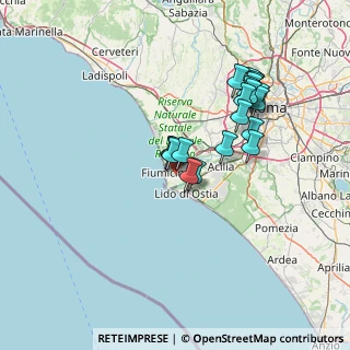 Mappa Via L. Silva, 00054 Fiumicino RM, Italia (13.5)