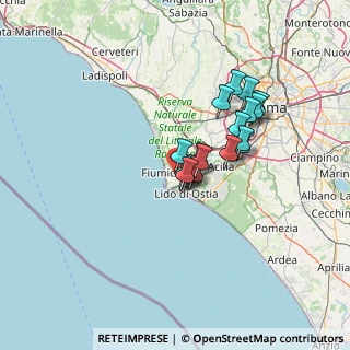 Mappa Via L. Silva, 00054 Fiumicino RM, Italia (10.28778)