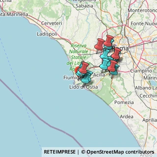 Mappa Via L. Silva, 00054 Fiumicino RM, Italia (11.448)