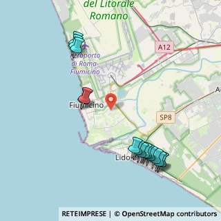 Mappa Via L. Silva, 00054 Fiumicino RM, Italia (5.066)