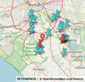 Mappa 00134 Corea Castelluccia San Paolo RM, Italia (7.2265)