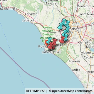 Mappa Via Antonluigi Pietrogrande, 00054 Fiumicino RM, Italia (9.3925)