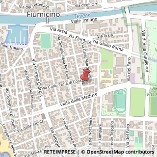Mappa Via F. Martinengo, 11, 00054 Fiumicino, Roma (Lazio)