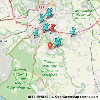 Mappa Via Álvaro del Portillo, 00128 Trigoria RM, Italia (3.85182)