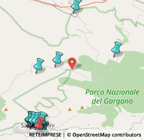 Mappa Località Chiancate, 71013 San Giovanni Rotondo FG, Italia (7.359)