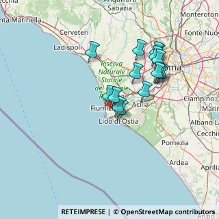 Mappa Via Uolchefit, 00054 Fiumicino RM, Italia (13.504)