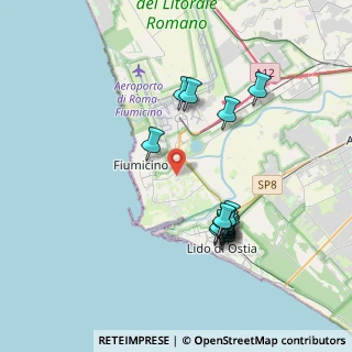 Mappa Via Pier Giuseppe Scarpetta, 00054 Fiumicino RM, Italia (3.91267)
