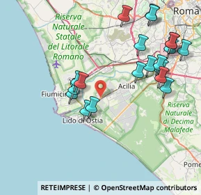 Mappa Via Giuseppe Fiorelli, 00119 Ostia Antica RM, Italia (9.151)