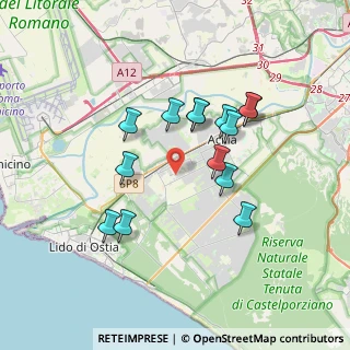 Mappa Via Camillo Miola, 00125 Roma RM, Italia (3.35643)