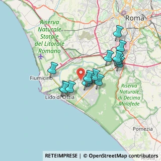 Mappa Via Camillo Miola, 00125 Roma RM, Italia (6.03267)