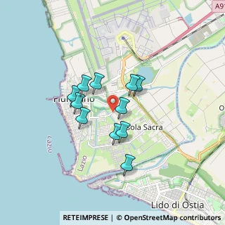 Mappa Via Mario D'Agostini, 00054 Fiumicino RM, Italia (1.35455)
