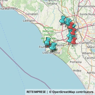 Mappa Via Mario Ingrellini, 00054 Fiumicino RM, Italia (14.7355)