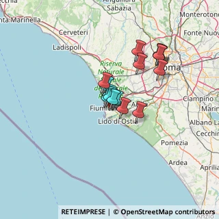 Mappa Via Mario D'Agostini, 00054 Fiumicino RM, Italia (9.78067)