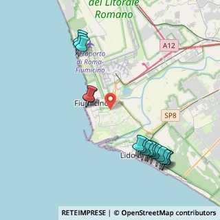 Mappa Via Mario D'Agostini, 00054 Fiumicino RM, Italia (5.07467)
