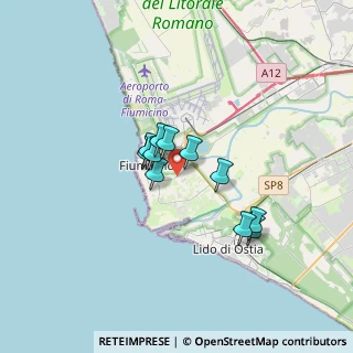 Mappa Via Mario D'Agostini, 00054 Fiumicino RM, Italia (2.44545)