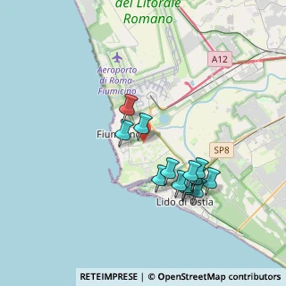 Mappa Via Mario D'Agostini, 00054 Fiumicino RM, Italia (3.55846)