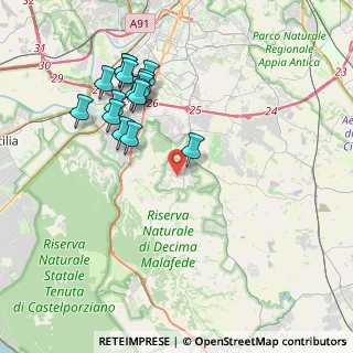 Mappa Via Federico Alessandrini, 00128 Selcetta RM, Italia (4.24133)