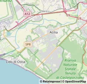 Mappa Via di macchia palocco, 00125 Acilia Castel Fusano Ostia Antica RM, Italia (3.728)