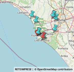 Mappa Via Salvatore Gattoni, 00054 Fiumicino RM, Italia (10.51636)