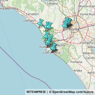 Mappa Via Luigi Rendina, 00054 Fiumicino RM, Italia (11.8825)