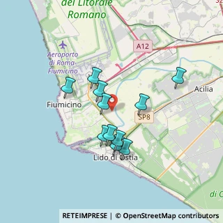 Mappa Via Monte Cengio, 00054 Fiumicino RM, Italia (3.04636)