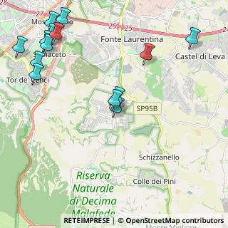 Mappa Via di Trigoria, 00128 Selcetta RM, Italia (2.94143)