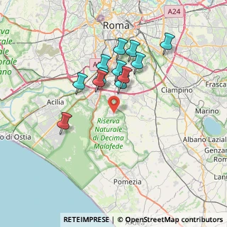 Mappa Via di Trigoria, 00128 Selcetta RM, Italia (6.60667)