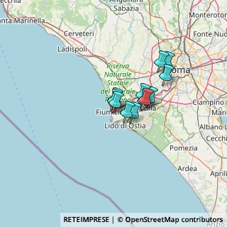 Mappa Via Giuseppe Fontana, 00054 Fiumicino RM, Italia (9.06583)